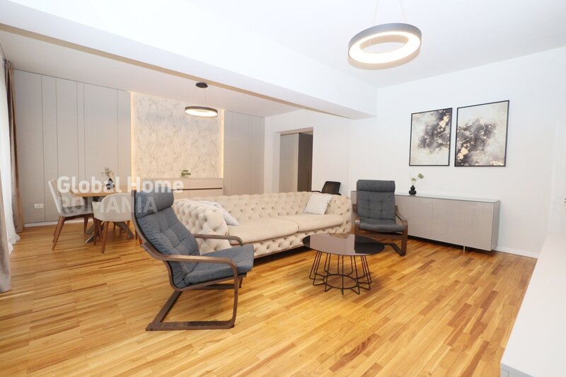 Herastrau 3 camere 181 mp - et. 3/4  3 balcoane 2 bai Cartier francez