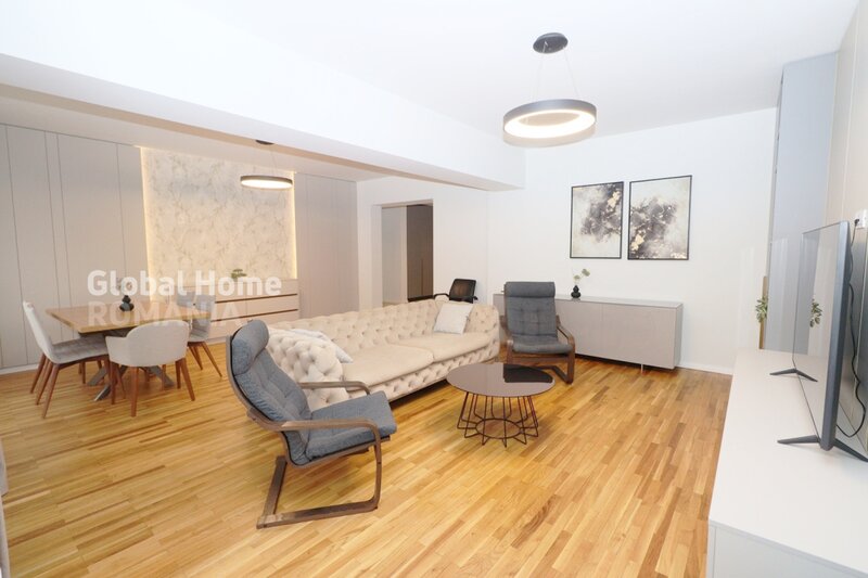 Herastrau 3 camere 181 mp - et. 3/4  3 balcoane 2 bai Cartier francez